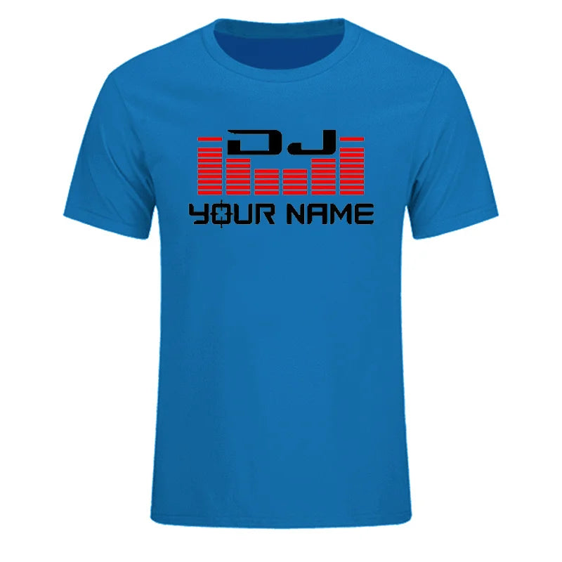 Custom Personalized Surname Diy T-shirt Men Women DJ Your Name T Shirts Hip Hop Tshirt Cotton Summer For Man Top Tees EU Size
