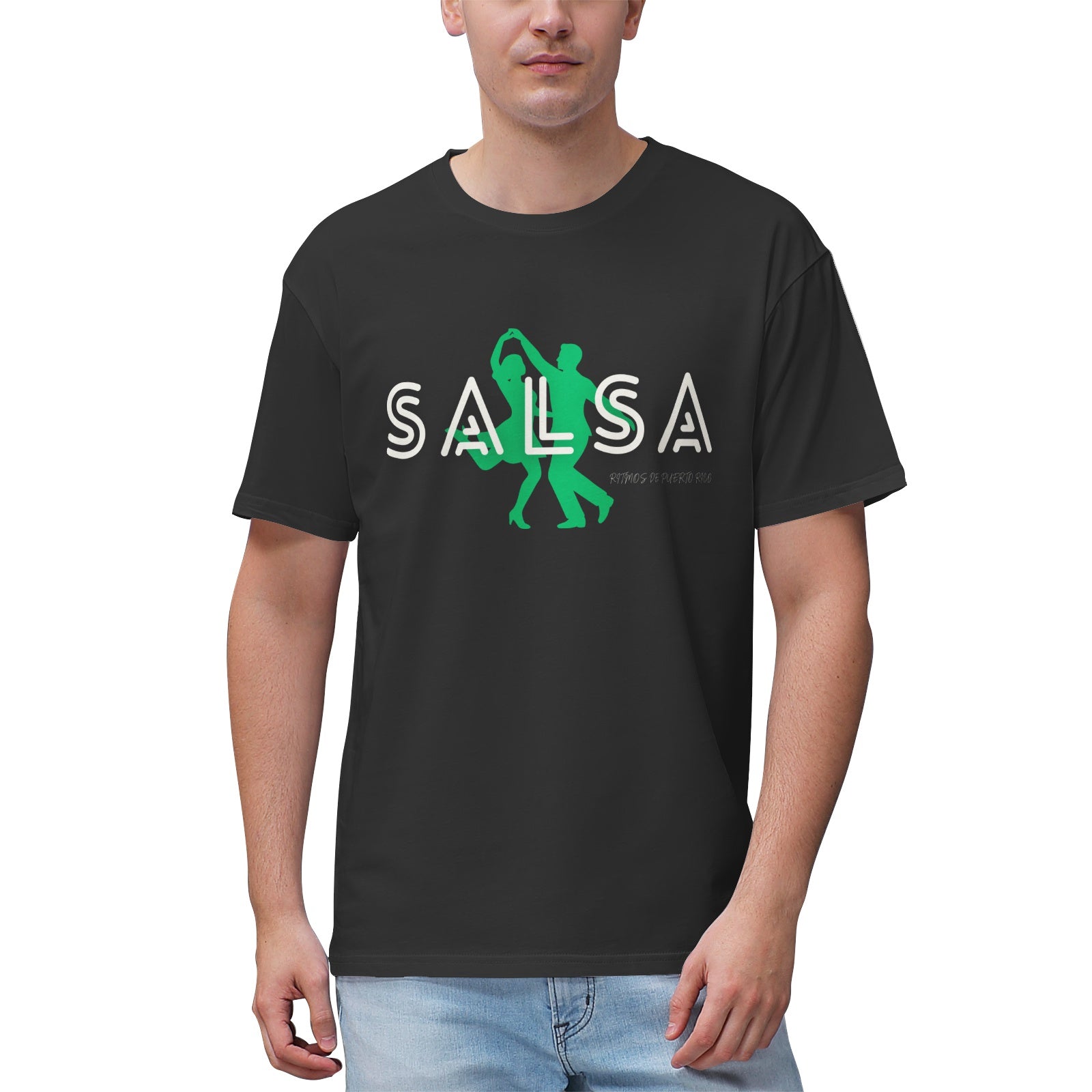 Scan and dance Men's Ultra Highweight Cotton T‑shirt-SALSA Printy6