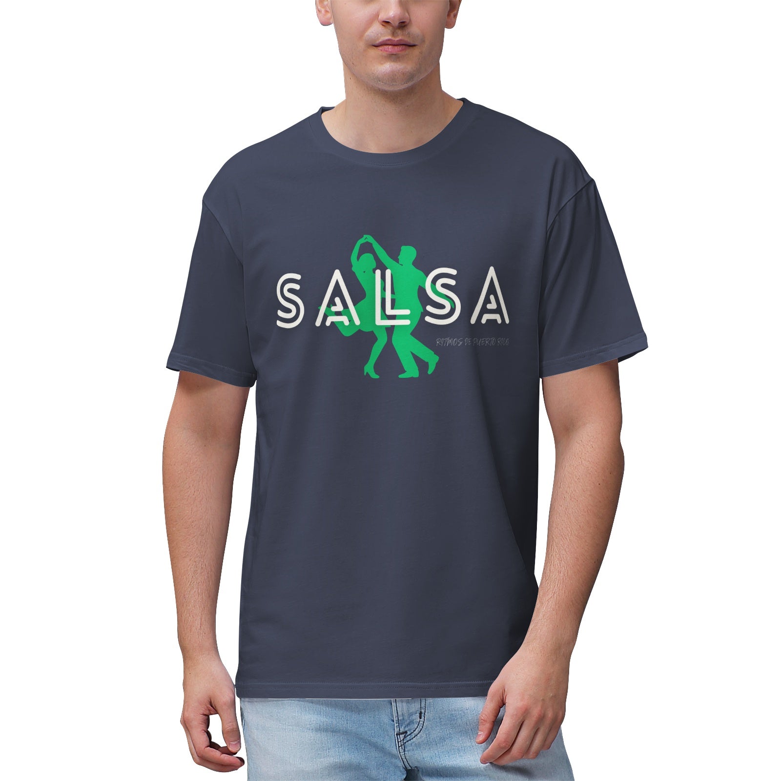 Scan and dance Men's Ultra Highweight Cotton T‑shirt-SALSA Printy6