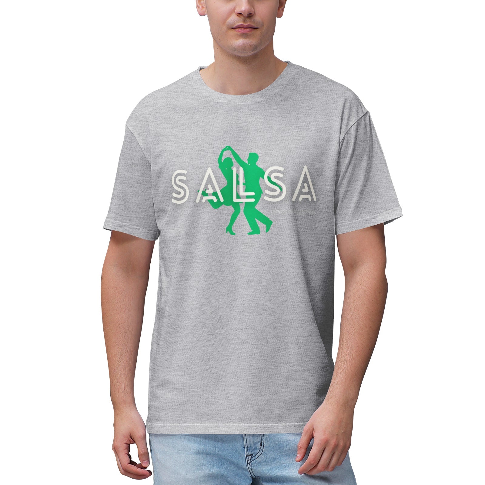 Scan and dance Men's Ultra Highweight Cotton T‑shirt-SALSA Printy6