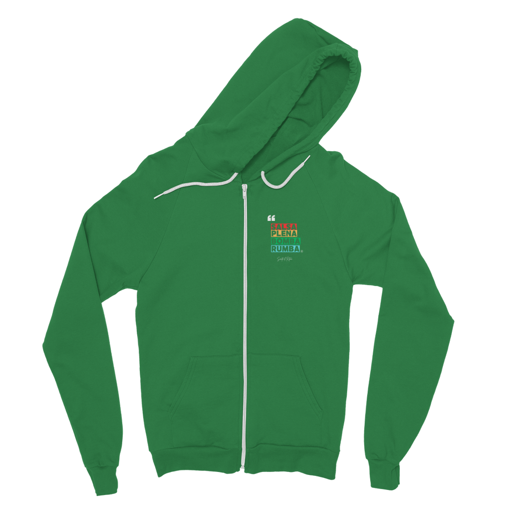 Salsa Bomba Plena Rumba Classic Adult Zip Hoodie