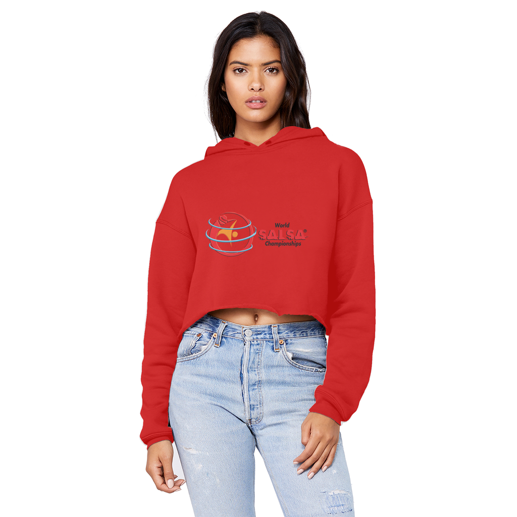 WSC Collection Cropped Raw Edge Boyfriend Hoodie