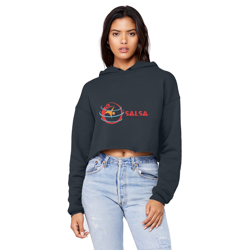 WSC Collection Cropped Raw Edge Boyfriend Hoodie