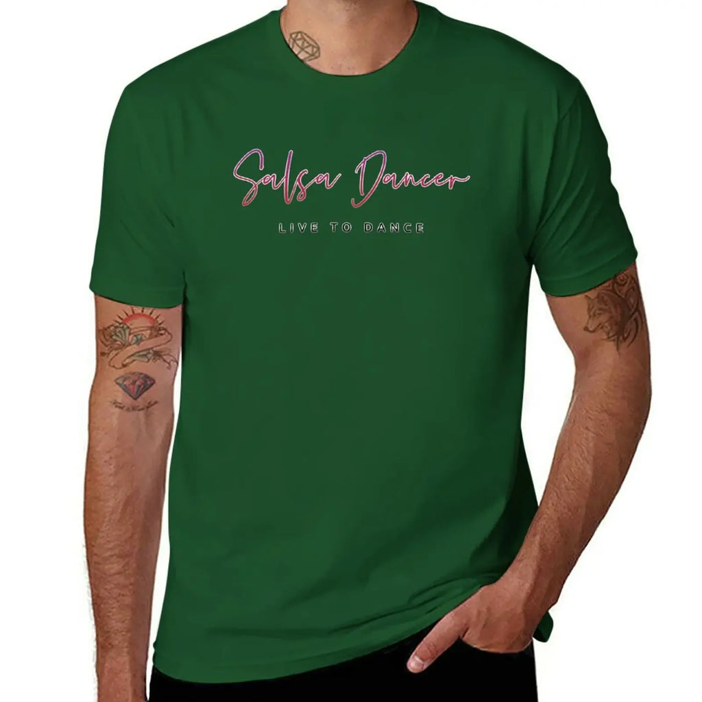 Salsa Dancer - Live To Dance T-Shirt oversized blacks t shirt for men