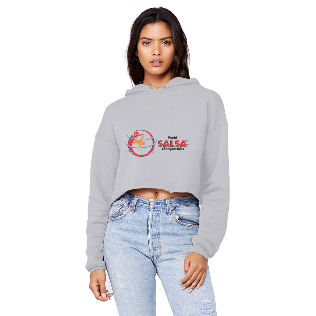 WSC Collection Cropped Raw Edge Boyfriend Hoodie
