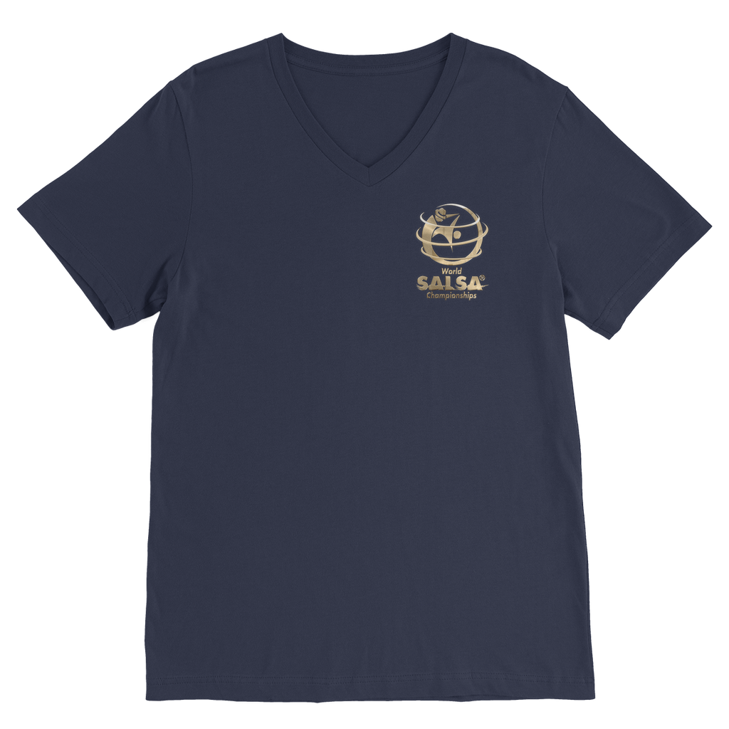 WSC Gold Collection Premium V-Neck T-Shirt - World Salsa Championships