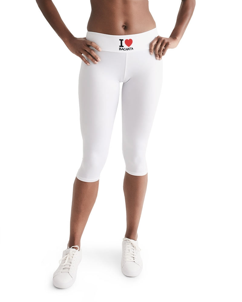 I Love Bachata Collection Women's Mid-Rise Capri - World Salsa Championships