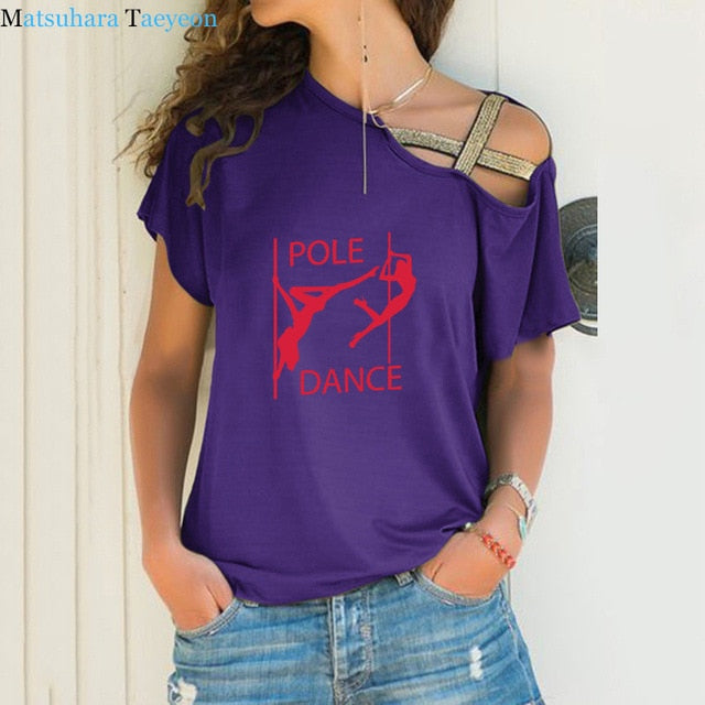 Newest Pole Dance Funny T Shirt Women's Sexy Dancer Printed T-Shirt High Quality Hipster Short Sleeve Tee Tops Tshirt Femenina - World Salsa Championships