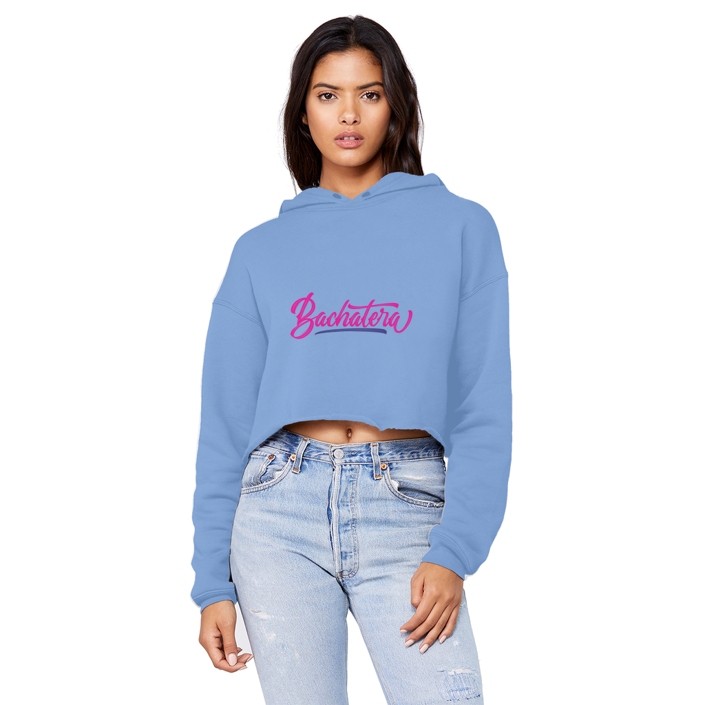 Bachatera Unisex Cropped Raw Edge Boyfriend Hoodie