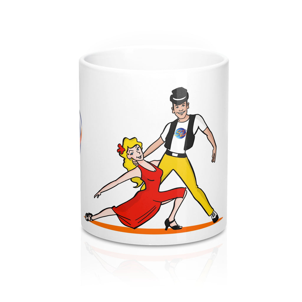 SalZOOM Mug 11oz-  Sal and  ZOOM Cartoons - World Salsa Championships