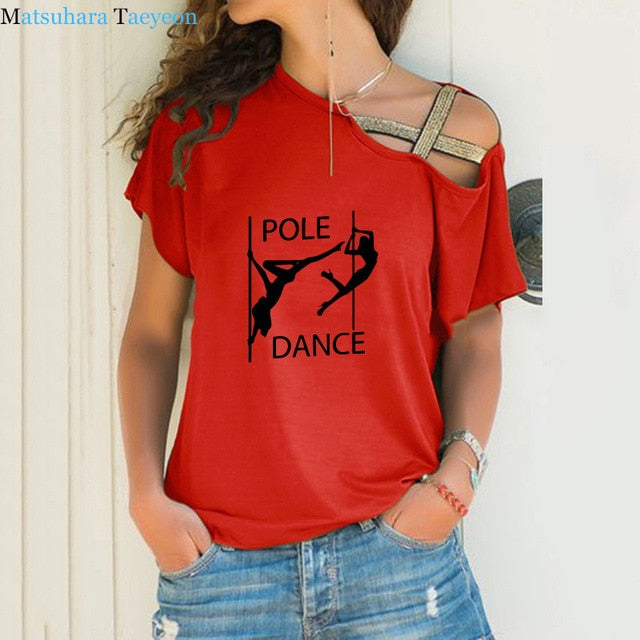 Newest Pole Dance Funny T Shirt Women's Sexy Dancer Printed T-Shirt High Quality Hipster Short Sleeve Tee Tops Tshirt Femenina - World Salsa Championships