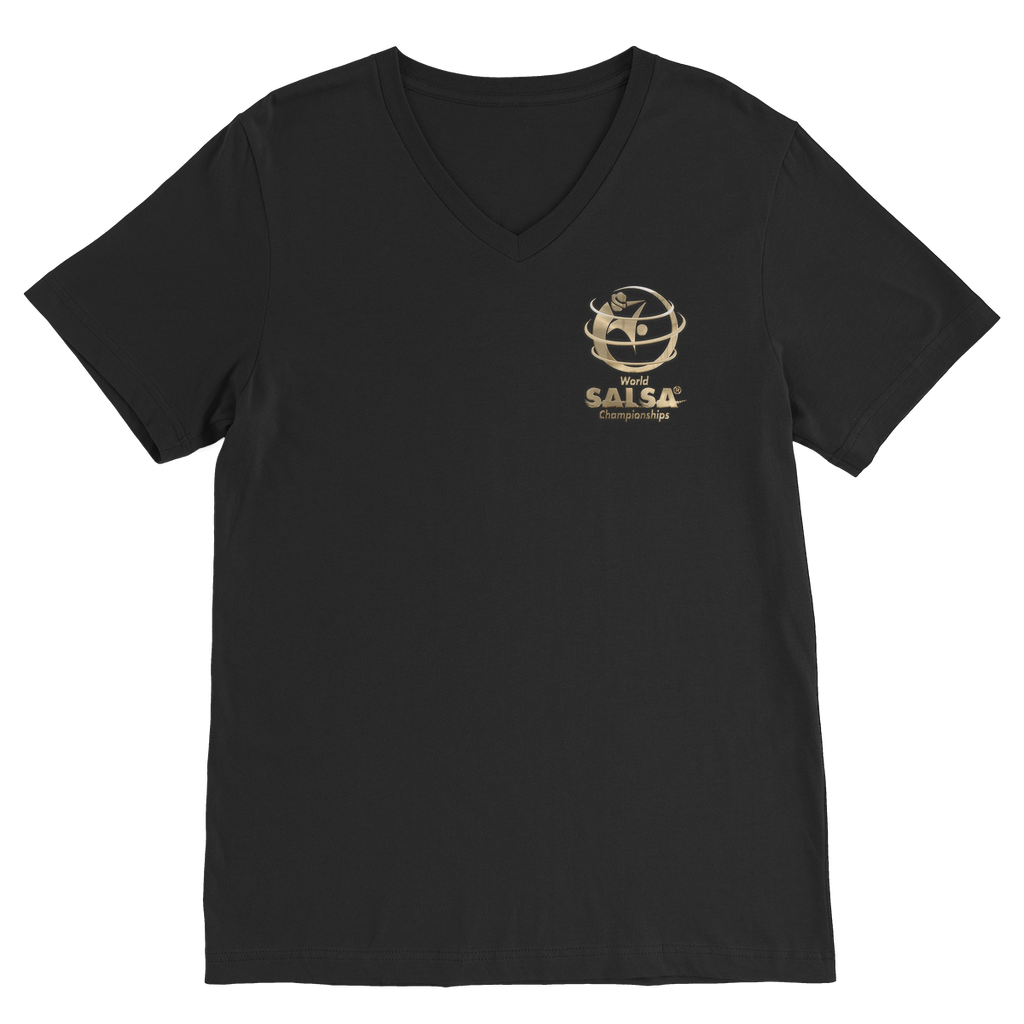WSC Gold Collection Premium V-Neck T-Shirt - World Salsa Championships