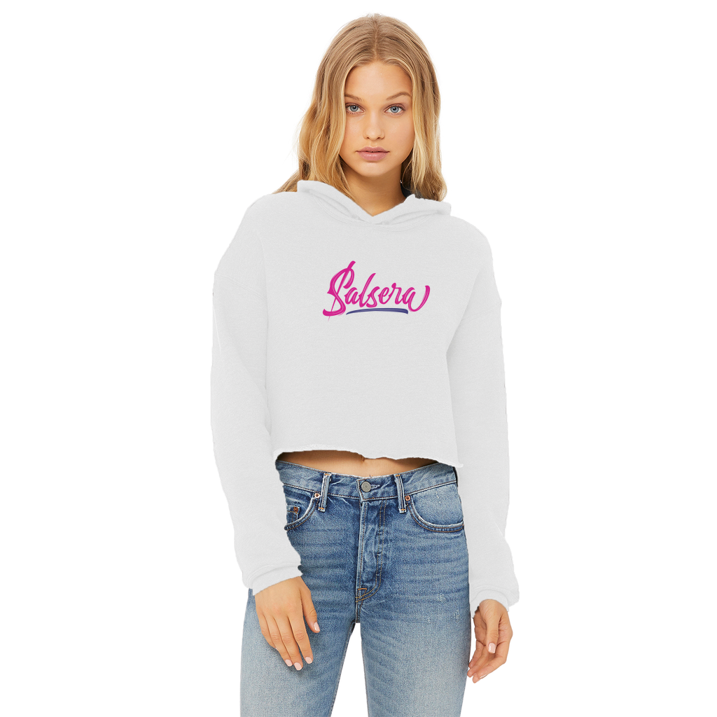 Salsera Ladies Cropped Raw Edge Hoodie - World Salsa Championships