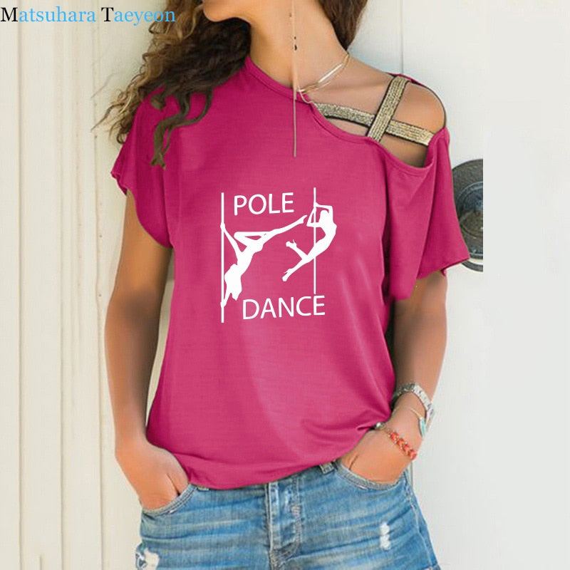 Newest Pole Dance Funny T Shirt Women's Sexy Dancer Printed T-Shirt High Quality Hipster Short Sleeve Tee Tops Tshirt Femenina - World Salsa Championships