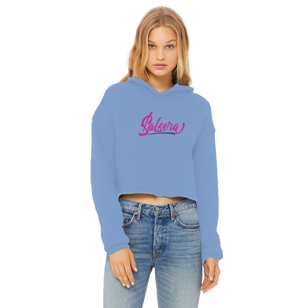 Salsera Ladies Cropped Raw Edge Hoodie - World Salsa Championships