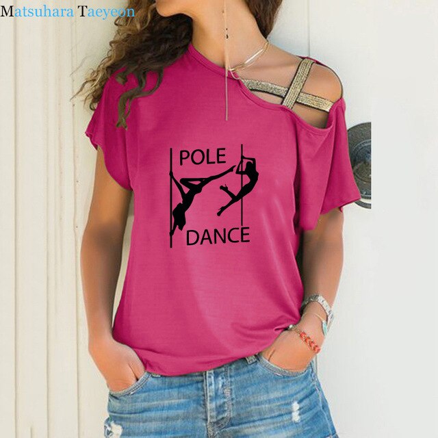 Newest Pole Dance Funny T Shirt Women's Sexy Dancer Printed T-Shirt High Quality Hipster Short Sleeve Tee Tops Tshirt Femenina - World Salsa Championships