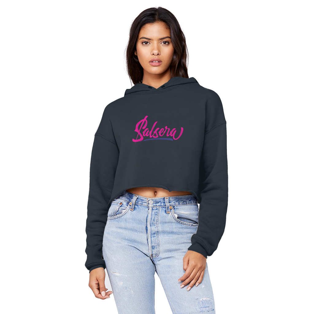 Salsera Unisex Cropped Raw Edge Boyfriend Hoodie