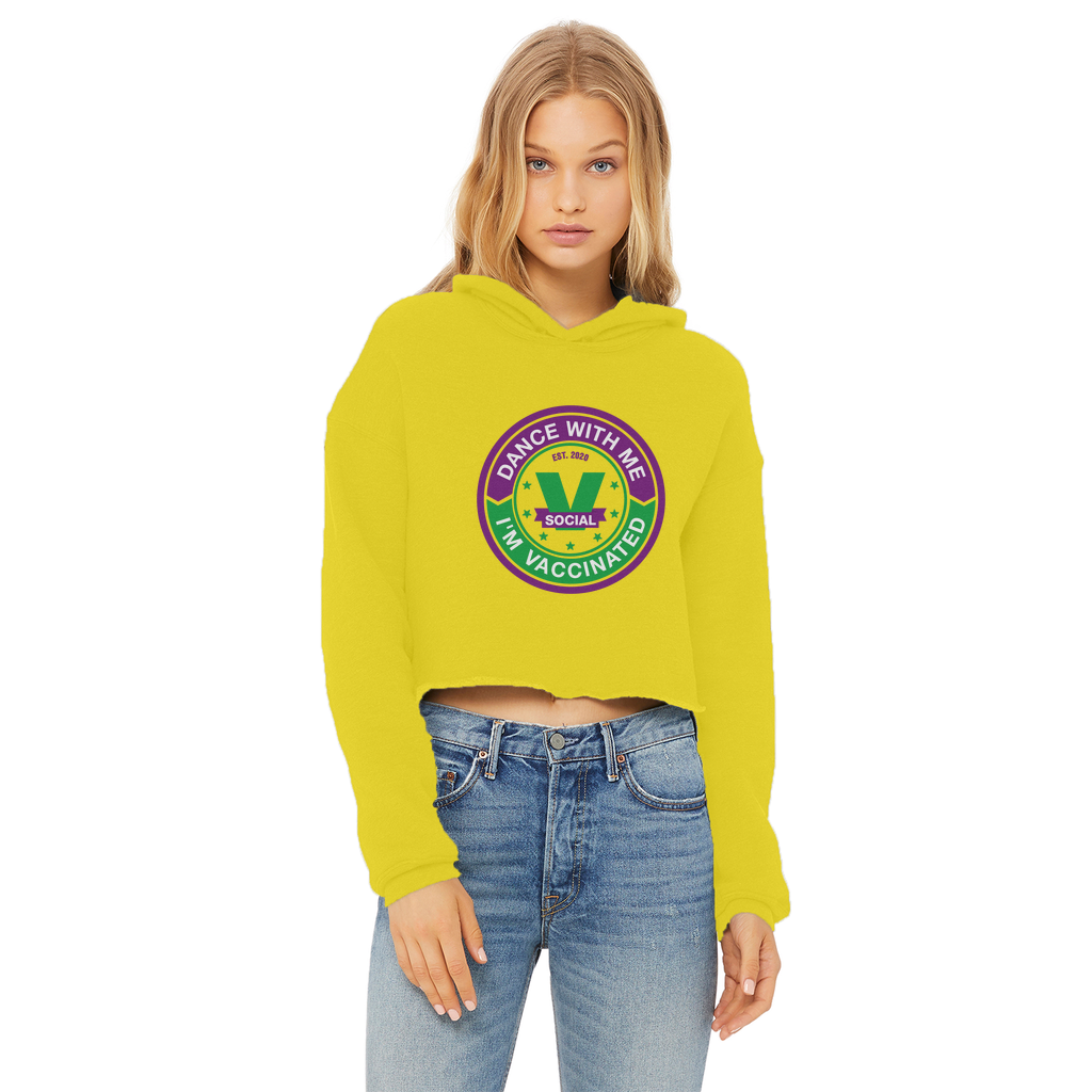Dance with Me Ladies Cropped Raw Edge Hoodie - World Salsa Championships