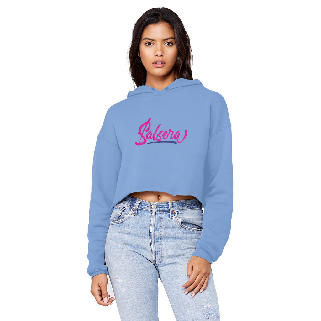 Salsera Unisex Cropped Raw Edge Boyfriend Hoodie