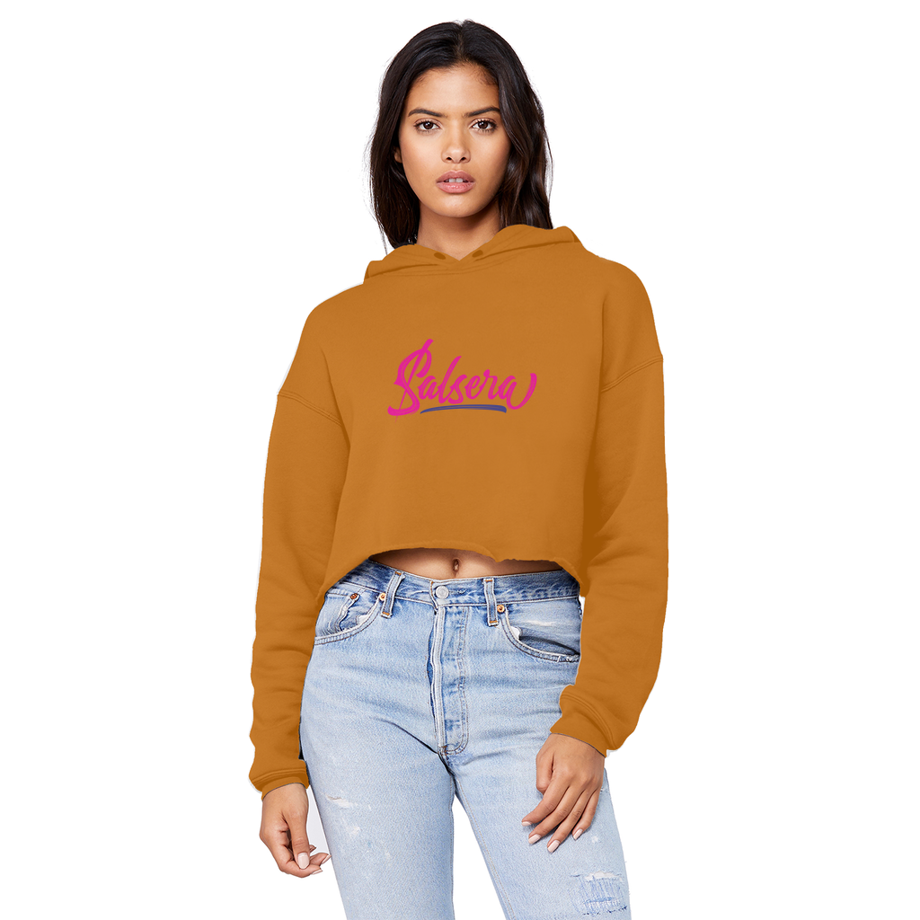 Salsera Unisex Cropped Raw Edge Boyfriend Hoodie