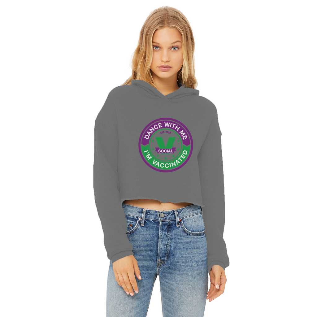 Dance with Me Ladies Cropped Raw Edge Hoodie - World Salsa Championships