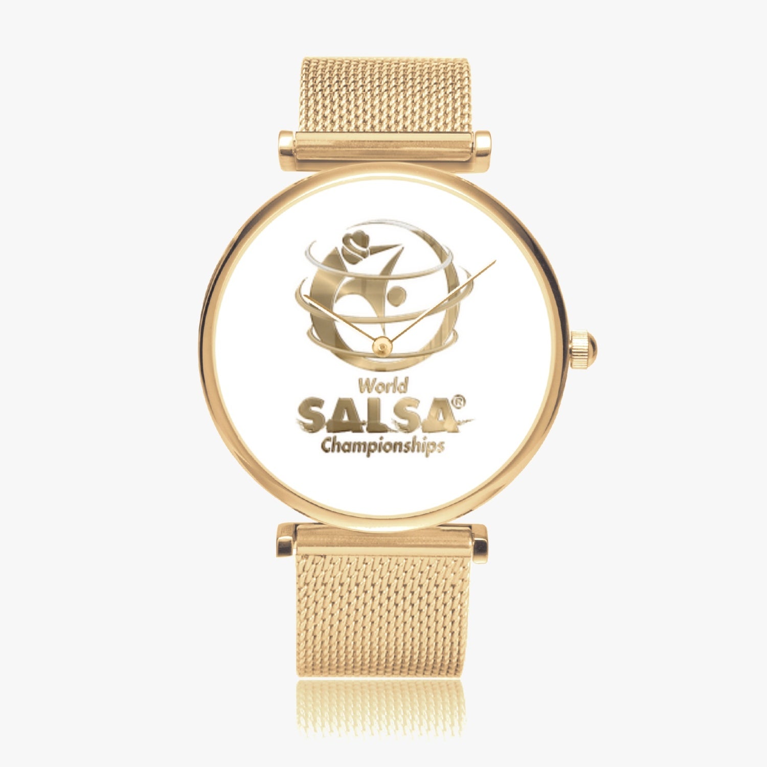 WSC Gold Collection New Stylish Ultra-Thin Quartz Watch - World Salsa Championships