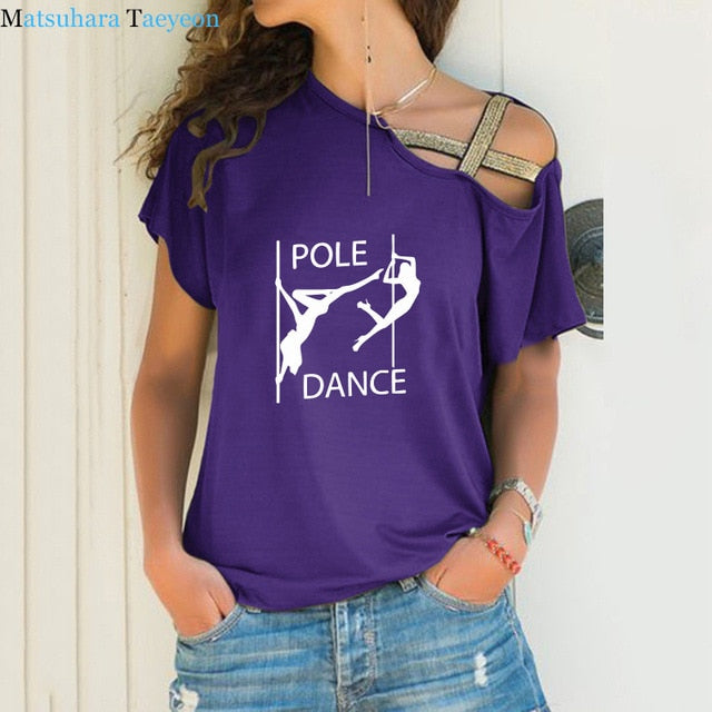 Newest Pole Dance Funny T Shirt Women's Sexy Dancer Printed T-Shirt High Quality Hipster Short Sleeve Tee Tops Tshirt Femenina - World Salsa Championships