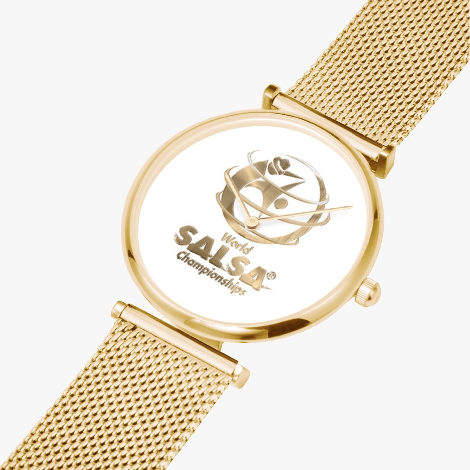 WSC Gold Collection New Stylish Ultra-Thin Quartz Watch - World Salsa Championships
