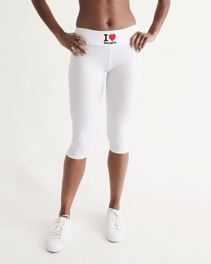 I Love Bachata Collection Women's Mid-Rise Capri - World Salsa Championships