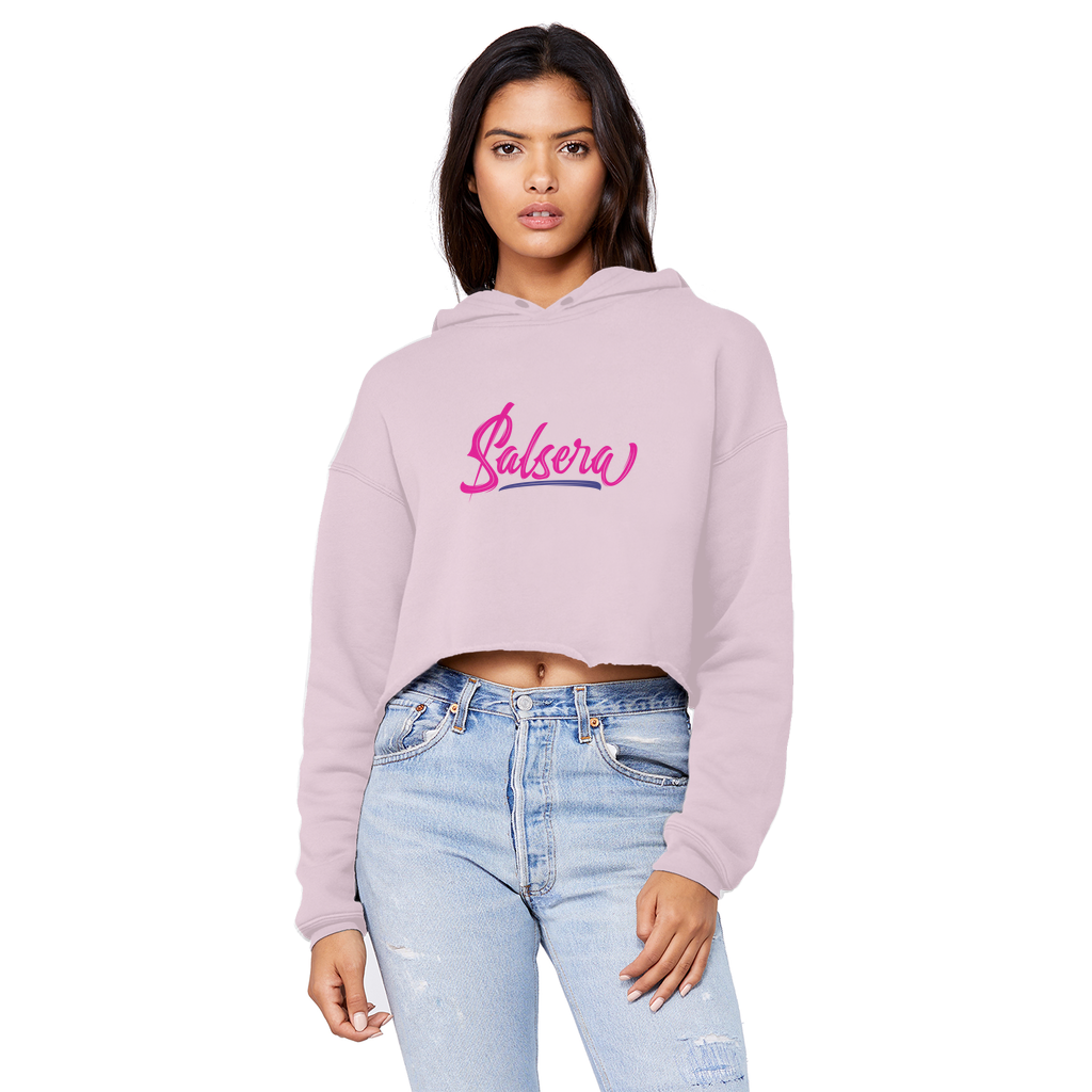 Salsera Unisex Cropped Raw Edge Boyfriend Hoodie
