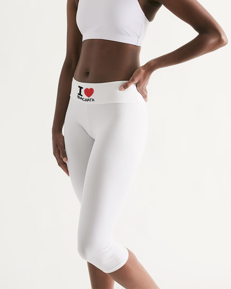 I Love Bachata Collection Women's Mid-Rise Capri - World Salsa Championships