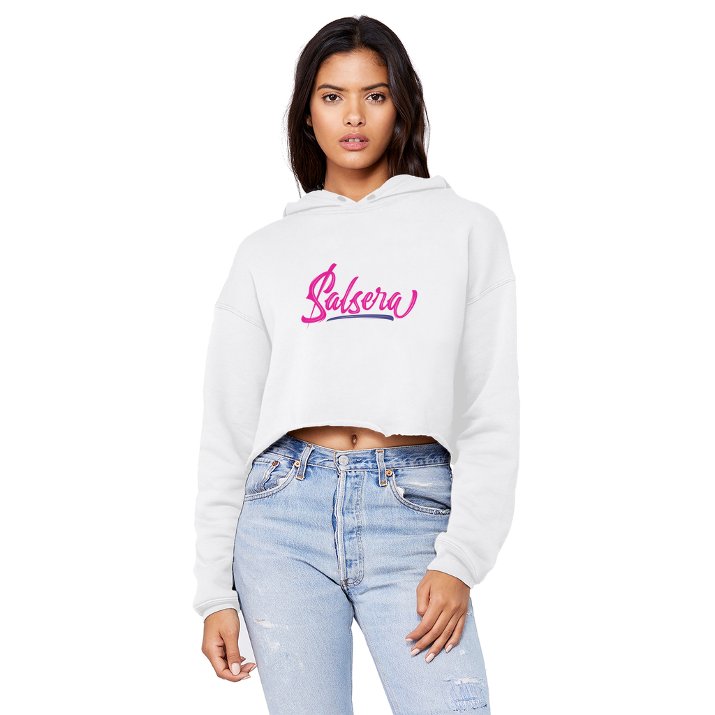 Salsera Unisex Cropped Raw Edge Boyfriend Hoodie