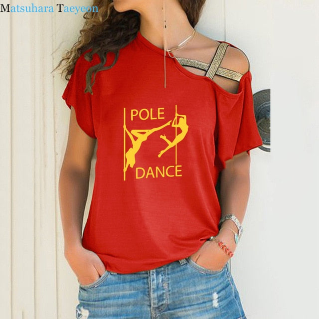 Newest Pole Dance Funny T Shirt Women's Sexy Dancer Printed T-Shirt High Quality Hipster Short Sleeve Tee Tops Tshirt Femenina - World Salsa Championships