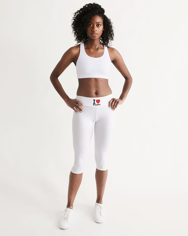 I Love Bachata Collection Women's Mid-Rise Capri - World Salsa Championships