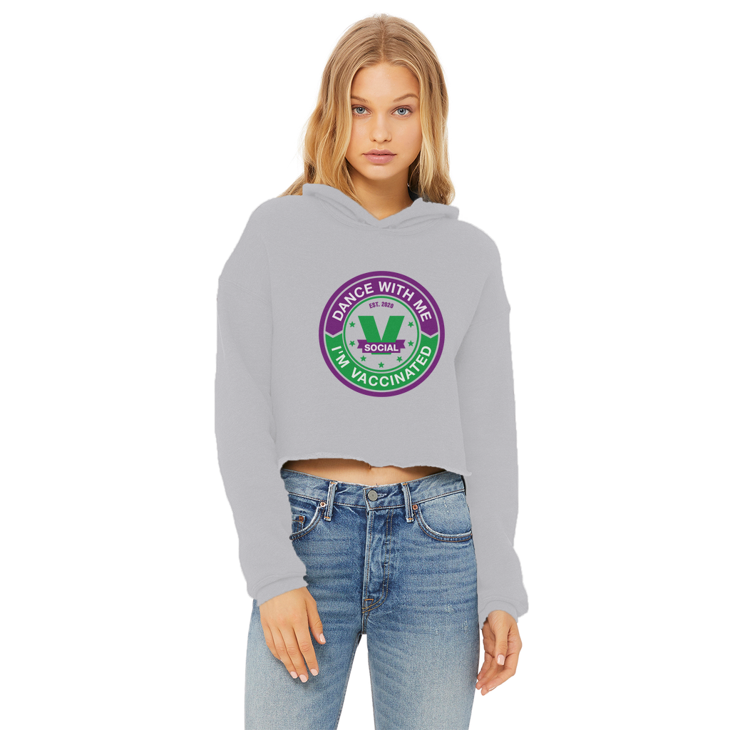 Dance with Me Ladies Cropped Raw Edge Hoodie - World Salsa Championships