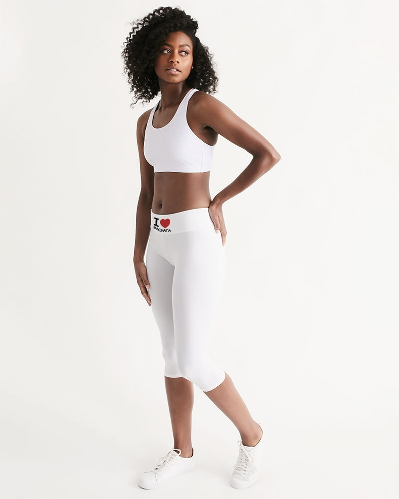I Love Bachata Collection Women's Mid-Rise Capri - World Salsa Championships