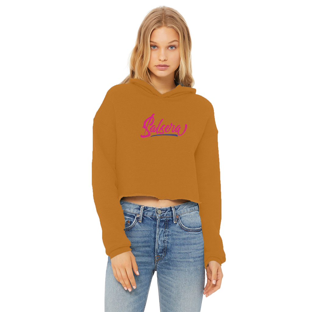 Salsera Ladies Cropped Raw Edge Hoodie - World Salsa Championships