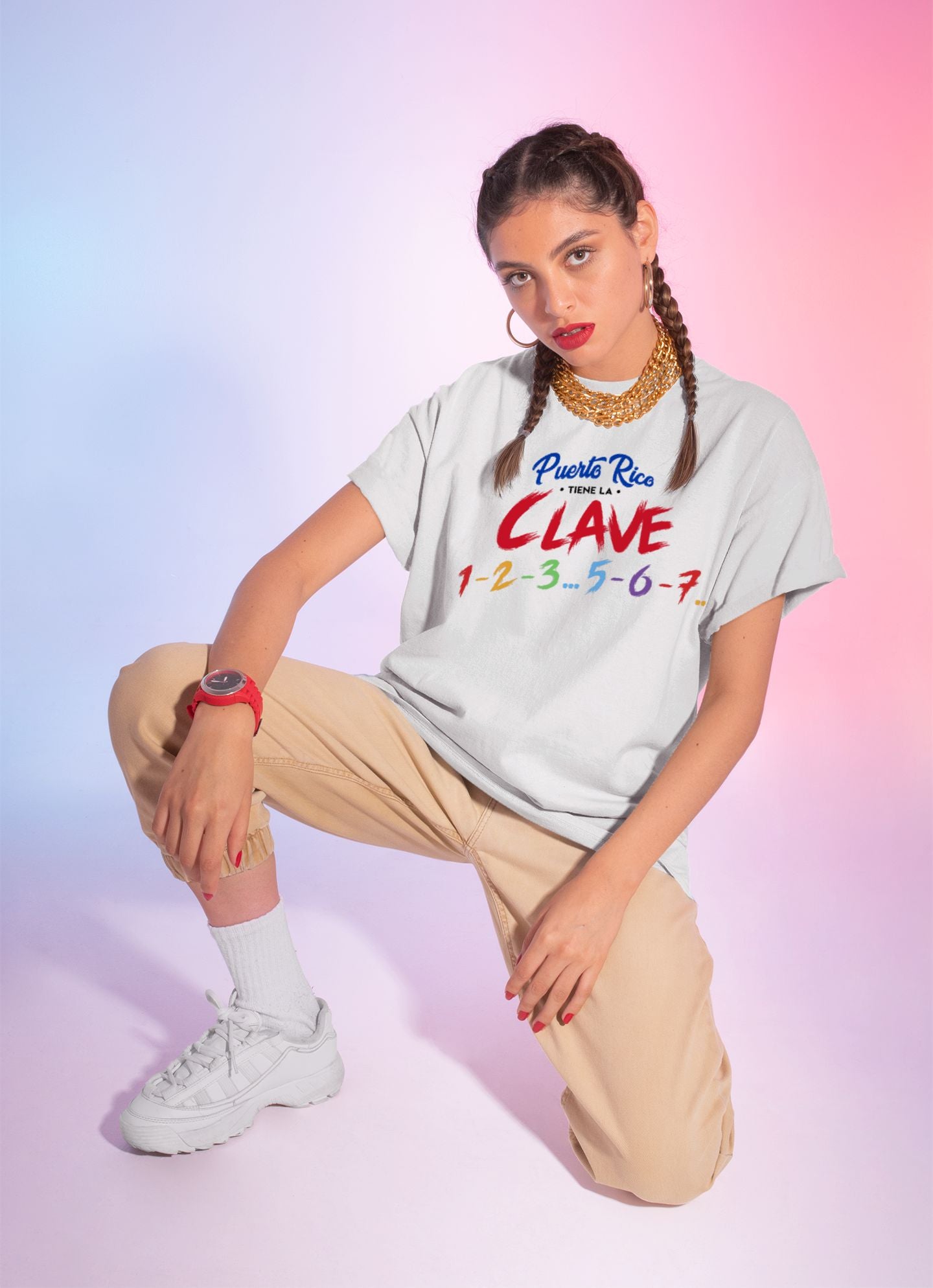 Dancing T-Shirt ( Unisex). Scan with your phone and learn to Dance en Clave!