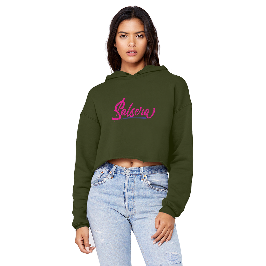 Salsera Unisex Cropped Raw Edge Boyfriend Hoodie