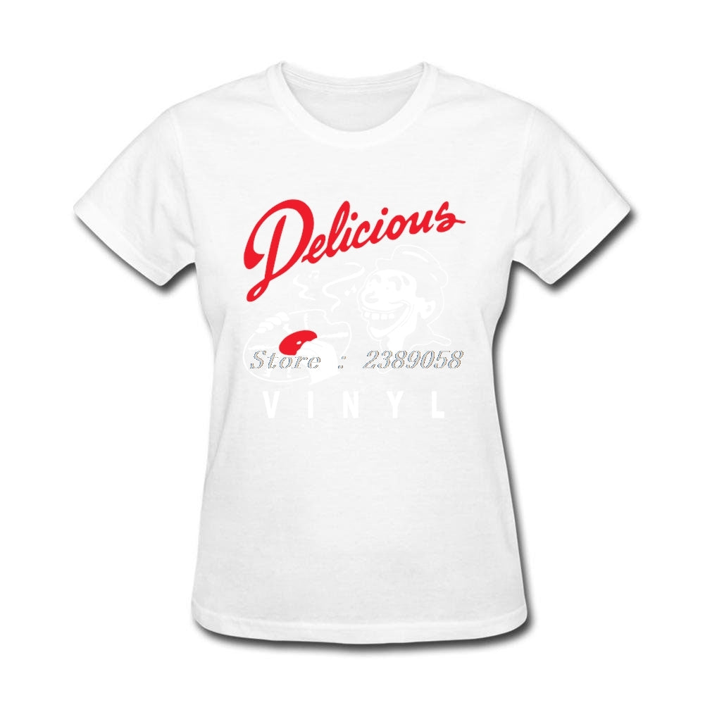 Women Printed T Shirts New Arrival Delicious Vinyl Clothes Luxury Brand Short DJ Music T-Shirts Plus Size - World Salsa Championships