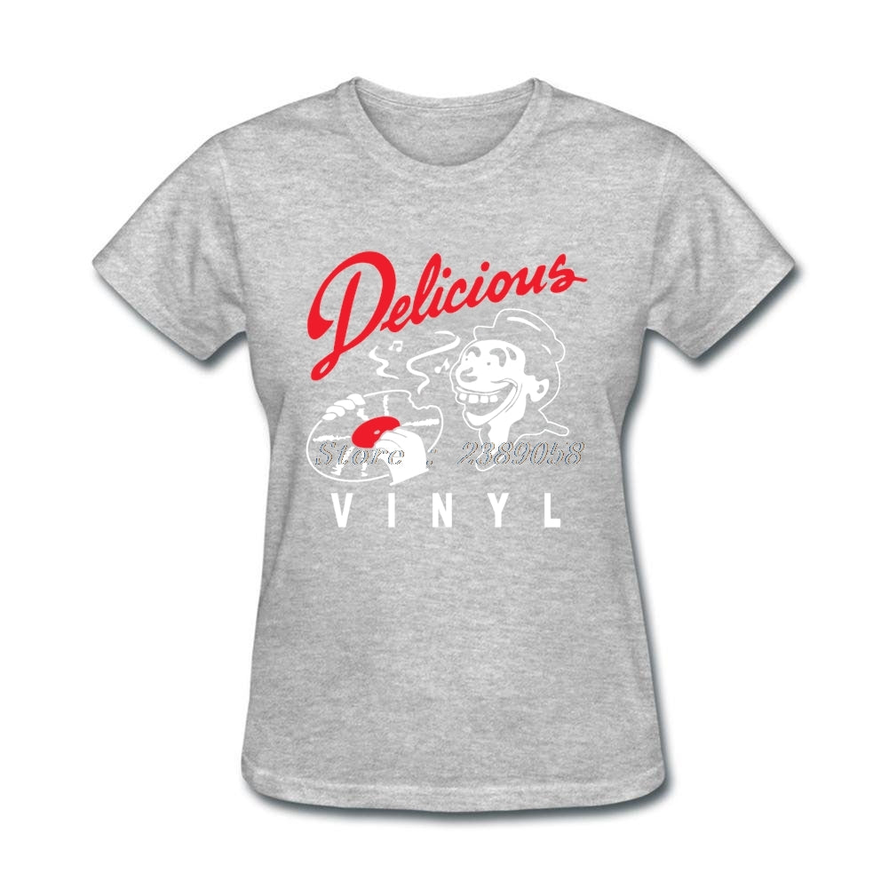 Women Printed T Shirts New Arrival Delicious Vinyl Clothes Luxury Brand Short DJ Music T-Shirts Plus Size - World Salsa Championships