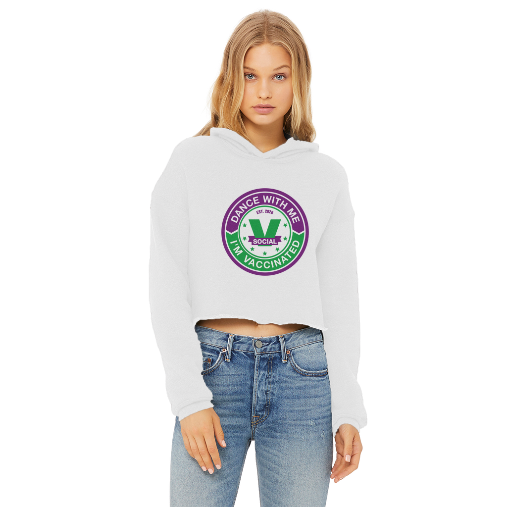 Dance with Me Ladies Cropped Raw Edge Hoodie - World Salsa Championships