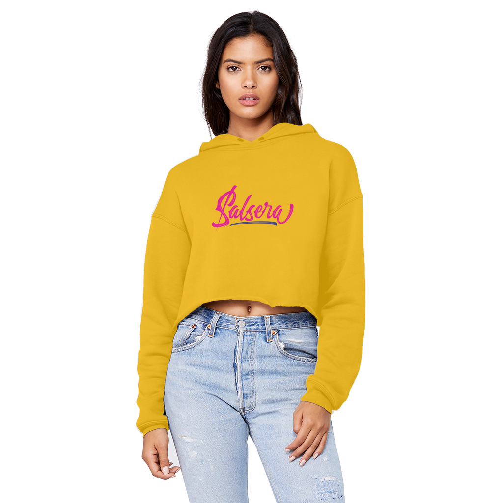 Salsera Unisex Cropped Raw Edge Boyfriend Hoodie