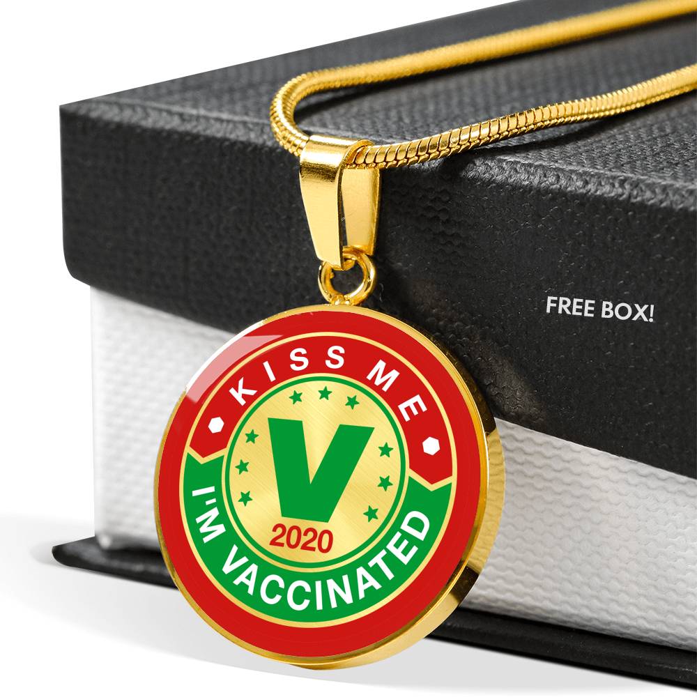 Kiss Me, I'm Vaccinated Pendant - World Salsa Championships