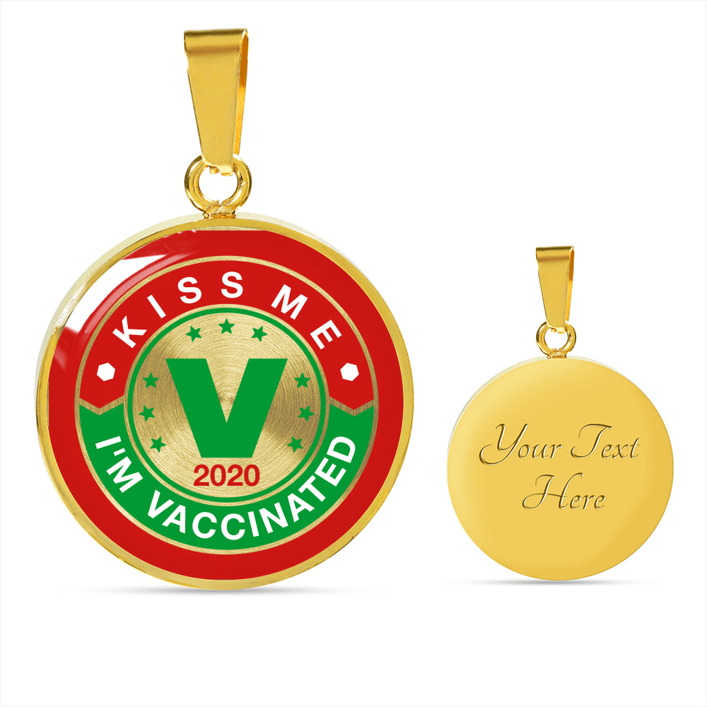 Kiss Me, I'm Vaccinated Pendant - World Salsa Championships