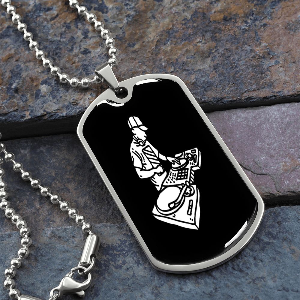 I'm your DJ dog tag