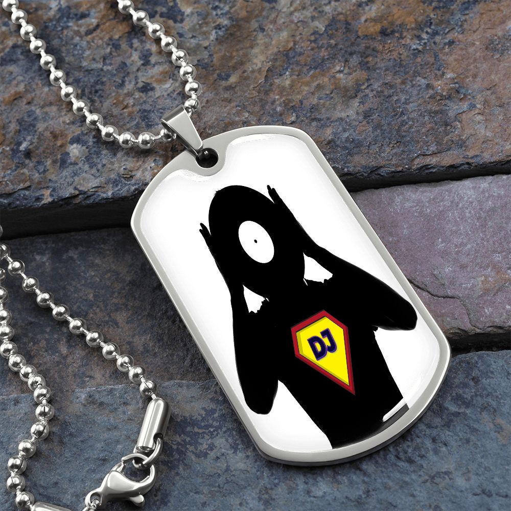Super DJ dog tag