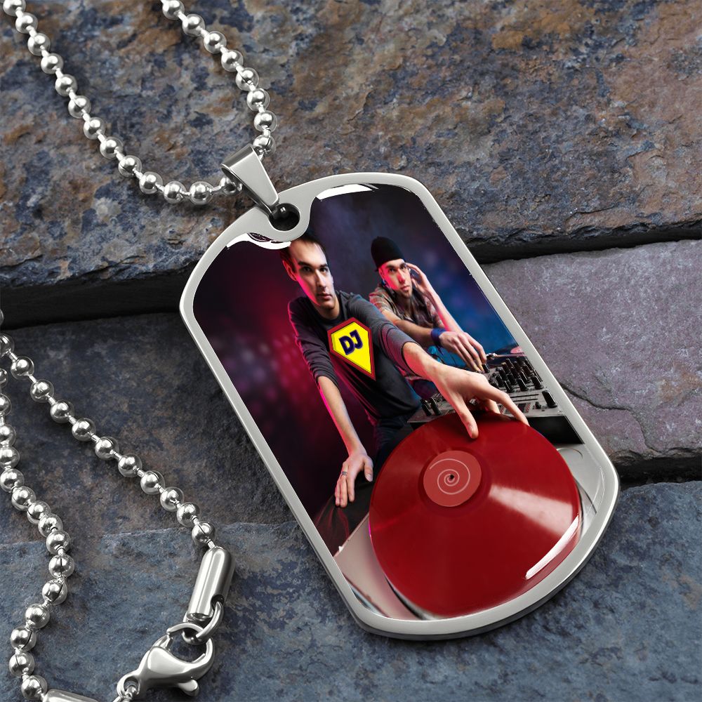 Super DJ dog tag