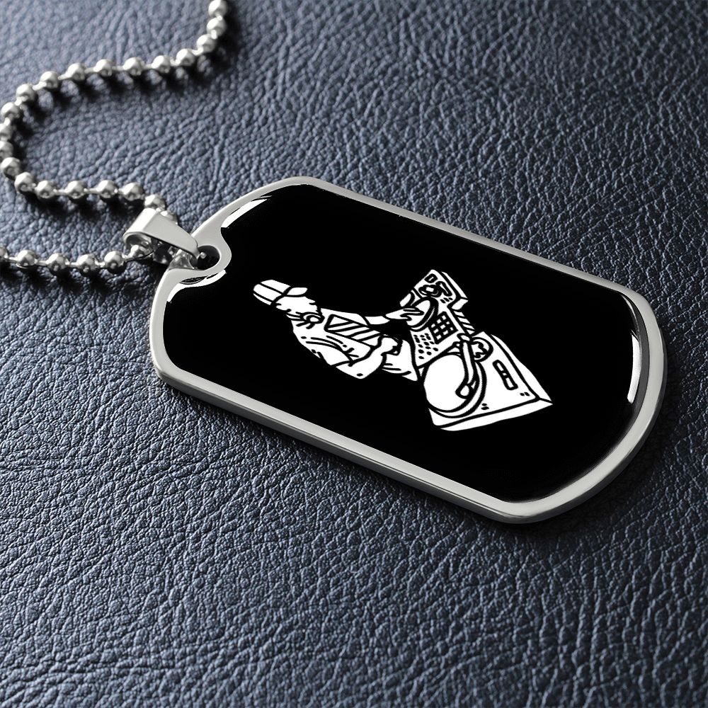I'm your DJ dog tag