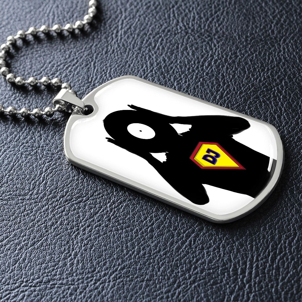 Super DJ dog tag